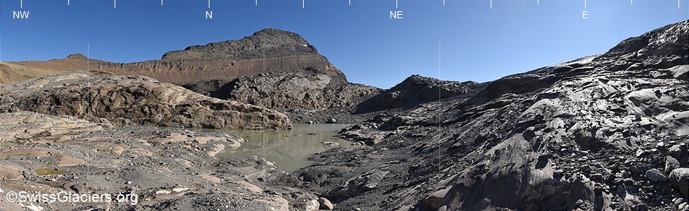 08.08.2025: Chaltwassergletscher (Walliser Alpen, Schweiz), Standort 2