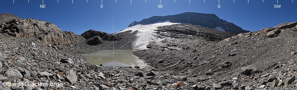 31.08.2025: Chaltwassergletscher (Walliser Alpen, Schweiz), Standort 4
