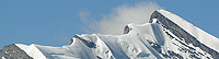View before/after comparison photos of Doldenhorn glacier (Bernese Oberland, Swiss Alps)