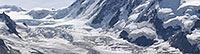 View before/after comparison photos of Grenz glacier (Valais alps)