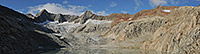 View before/after comparison photos of Grueben glacier (Bernese Alps)