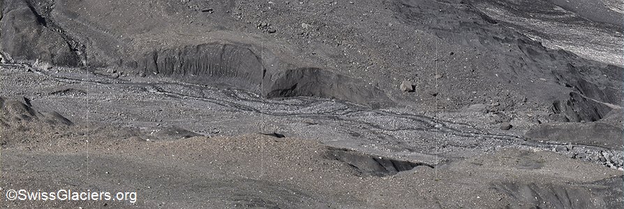 18.07.2024: Gamchi glacier (Bernese Oberland, Swiss Alps), Middle erosion trench