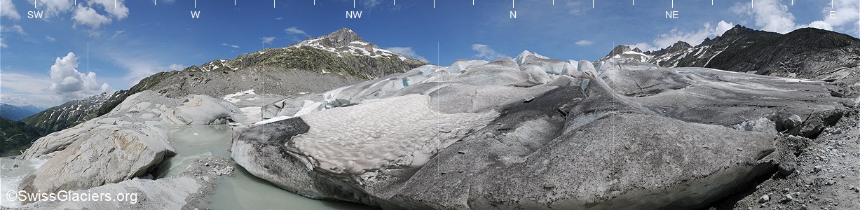 30.06.2008: Rhonegletscher (Walliser/Urner Alpen, Schweiz), Standort 2