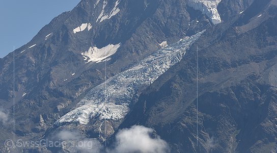 20.07.2015: Hobärggletscher (Walliser Alpen, Schweiz), Standort 1