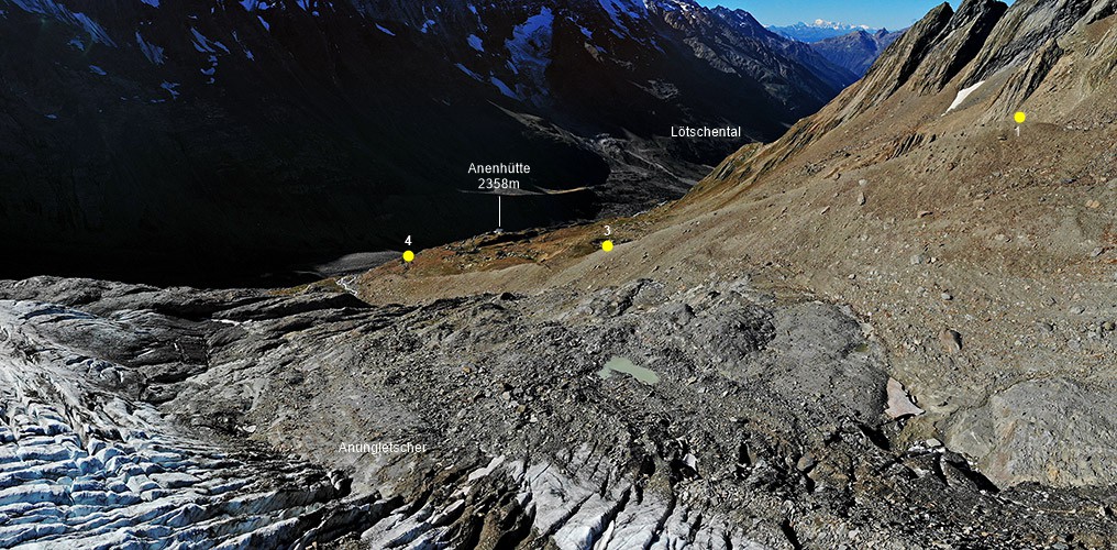 Overview photo of the Anun glacier.