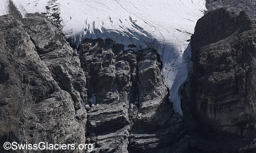 Eastern tongue of the Blüemlisalp Glacier. Photo taken on 7 September 2025.