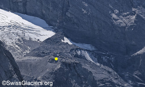 Fründe Glacier and Fründen Hut. Photo taken on 7 September 2025.
