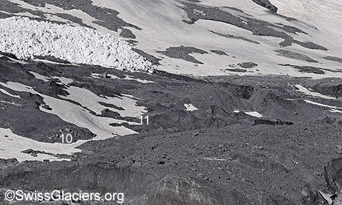 Surroundings of the former glacial lake. Situation on 27.5.2022.