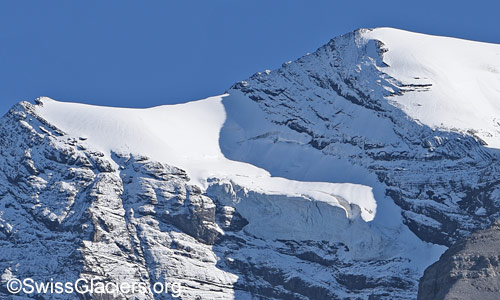 Morgenhorn hanging glacier, photographed from the Steineberg region (Kiental). Photo taken on 31 August 2025.