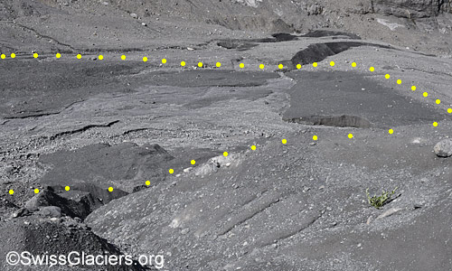 Avalanche cone in the western part. Photo taken on 7. September 2024.