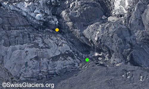 Transition from the southern to the central part of the Gamchi Glacier. Photo taken on 31 August 2025.