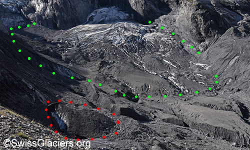 Middle section of the Gamchi Glacier. Photo taken on 31 August 2025.