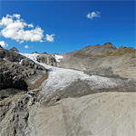 Griesgletscher: Gletscherzunge und Gletschertor