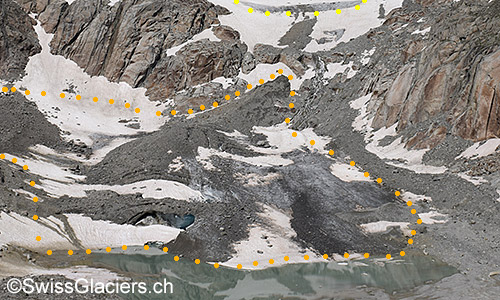Toteiskegel (Tiefengletscher, 4.8.2019)